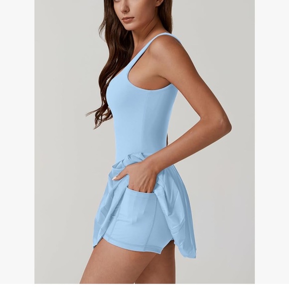 NWT BLUE Pleated Tennis Dress-S - Picture 5 of 13